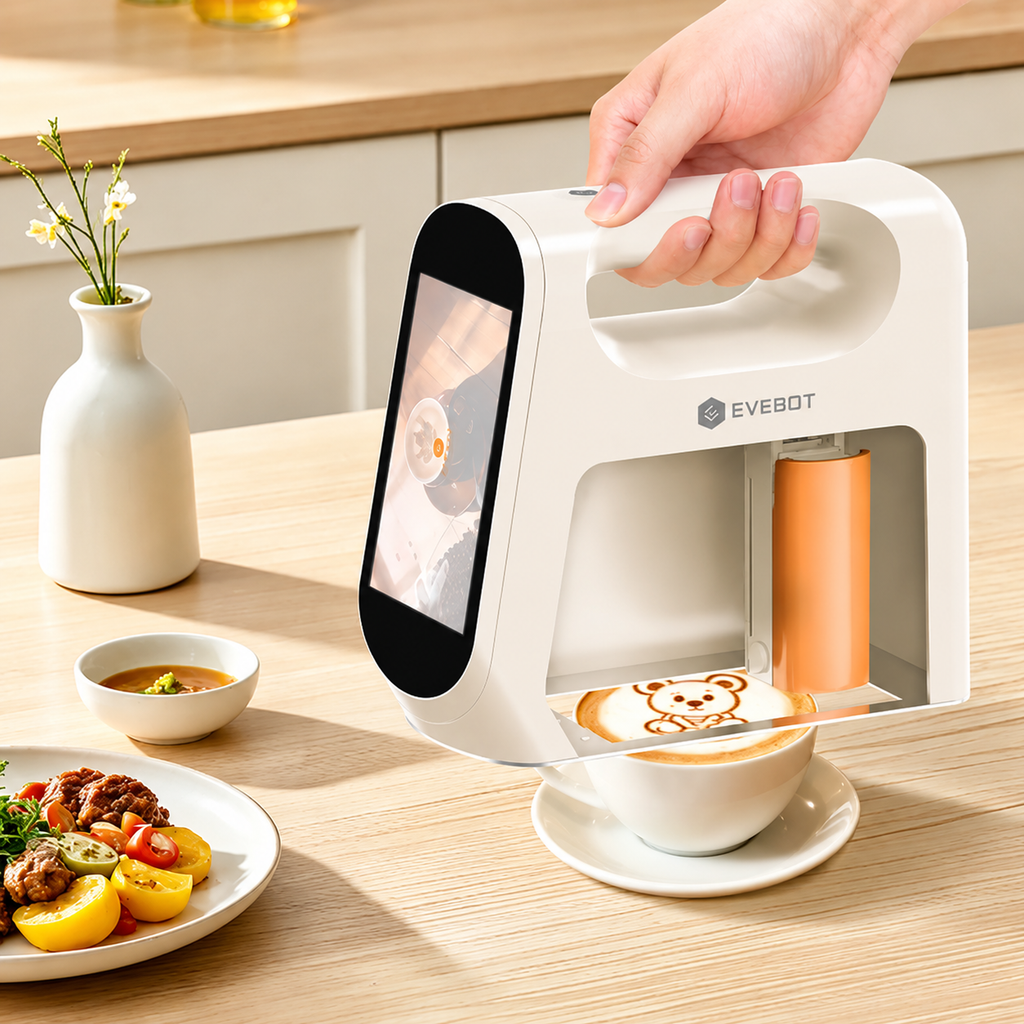 Evebot Smart Handheld
Printer for Coffee, Bread & Desserts