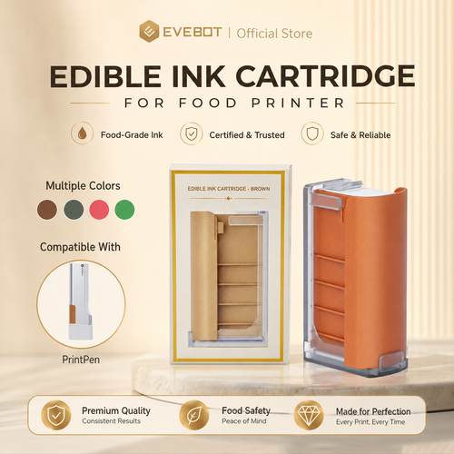 EVEBOT Original Edible Ink Cartridge for PrintPen and smart Printer