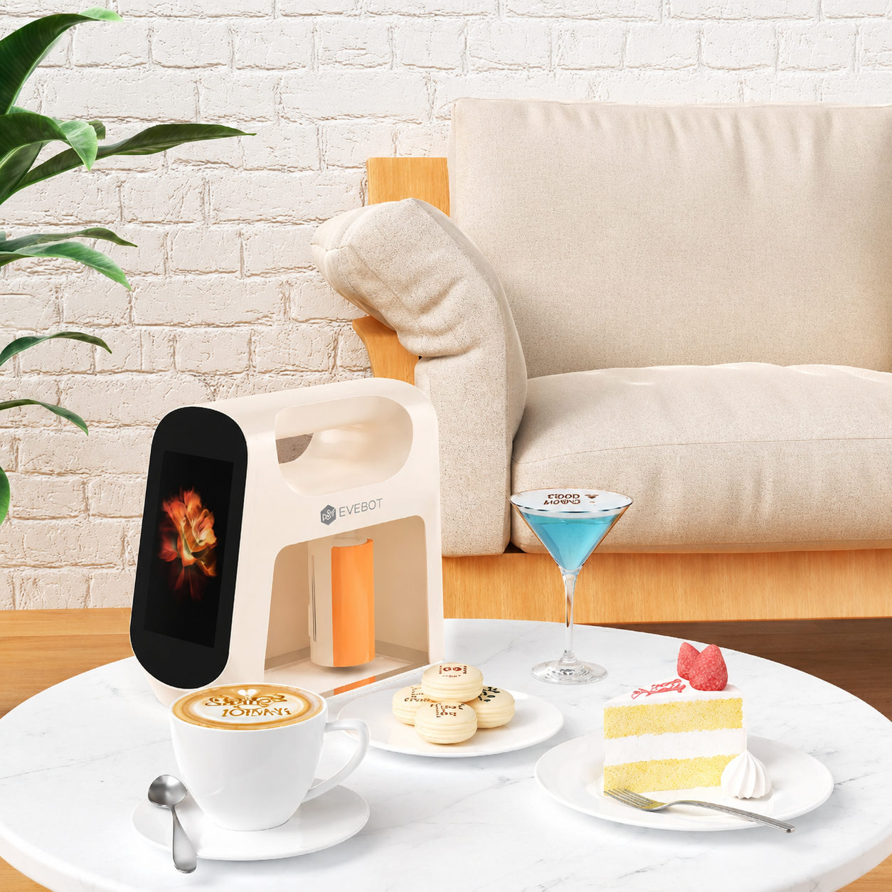 Evebot Smart Handheld
Printer for Coffee, Bread & Desserts